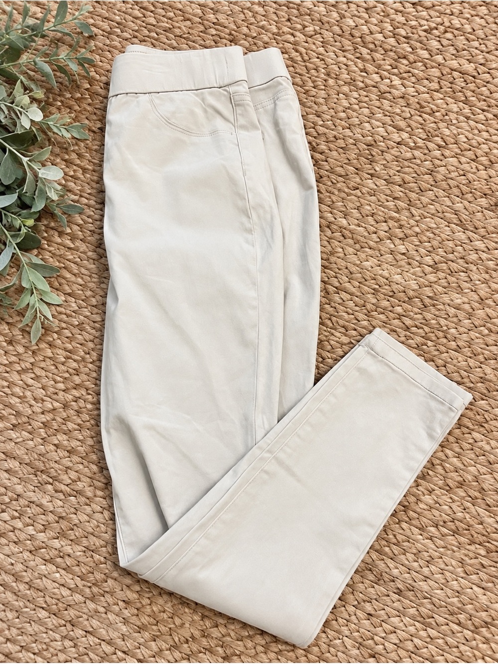 Nine West pull on skinny tan Chinos 5